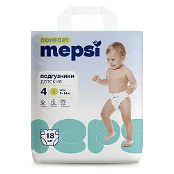 Подгузники МЕПСИ Комфорт L 9-14кг 18шт