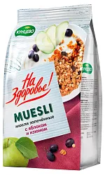Мюсли КУНЦЕВО с яблоком и изюмом 300г