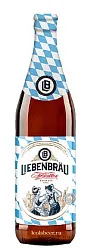 Пиво ЛИБЕНБРОЙ Хель светлое пастер 5.1% ст/б 0.5л