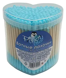 Ватные палочки ПИНГИ цветные сердечки пл/б 90шт