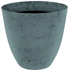 Кашпо АТМИКС Мрамор 29*29*27см бирюзовое 12л арт.202510388