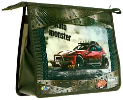 Папка для труда Автомонстр молния А4