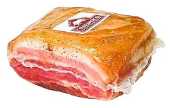 Грудинка ГЛАВМЯСО из свинины соленая в/у 1кг