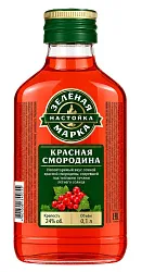 Настойка ЗЕЛЕНАЯ МАРКА Красная смородина 24% ст/б 0.1л