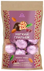 Набор конфет СИБИРСКИЙ КЕДР Грильяж с миндалем и вишней 200г