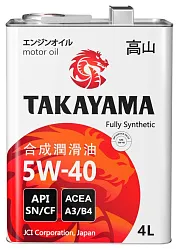 Масло ТАКАЙАМА Адаптек SAE 5W-40 API A3/B4 SN/CF синтетика ж/б 4л