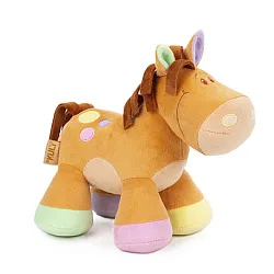 Игрушка мягкая Лошадка Тося рыжая 22см