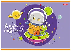 Альбом для рисования ХАТБЕР Кот Басик 8л