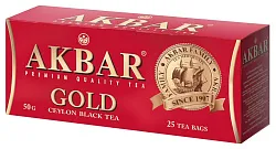 Чай АКБАР Голд черный 25пак