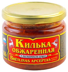 Килька ВКУСНЫЕ КОНСЕРВЫ обжаренная в т/с ст/б 260г