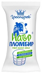 Мороженое ГРОСПИРОН Пломбир натуральный бзмж 90г