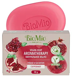 Мыло туалетное БИО-МИО Гранат и Базилик 90г