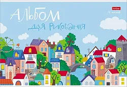 Альбом для рисования ЭКО Городок А4 12л арт.12А4В