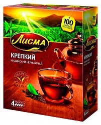 Чай ЛИСМА индийский крепкий 100пак