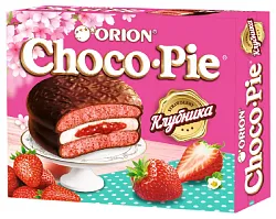 Печенье ОРИОН Чоко-Пай клубника 12шт 360г