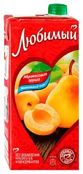 Нектар ЛЮБИМЫЙ яблоко абрикос груша 0.95л