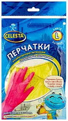 Перчатки латексные СЕЛЕСТА хозяйственные L
