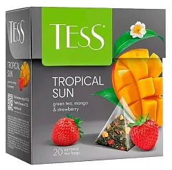 Чай ТЕСС Тропикал Сан зеленый 20пак