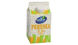 Ряженка ЗЕЛЕНЫЙ ЛУГ бзмж 2.5% т/пак 450г