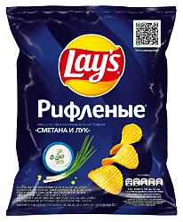 Чипсы ЛЕЙС сметана лук 140г