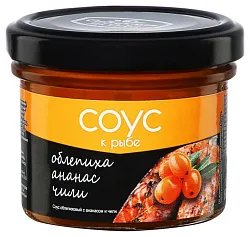 Соус САВА облепиховый с ананасом и чили ст/б 100г