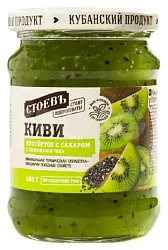 Киви с чиа СТОЕВЪ протертое с сахаром ст/б 280г