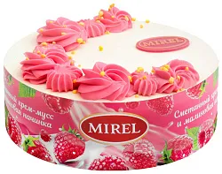Торт МИРЕЛЬ Малиновый сметанник 650г