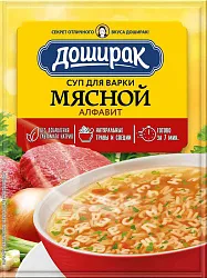Суп ДОШИРАК Мясной алфавит м/у 59г