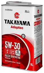 Масло ТАКАЙАМА Адаптек SAE 5W-30 ILSAG GF-6 SP синтетика ж/б 1л