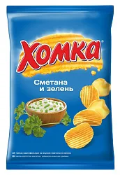Чипсы ХОМКА сметана с зеленью м/у 120г