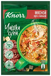 Чашка супа КНОРР мясной с лапшой 14г