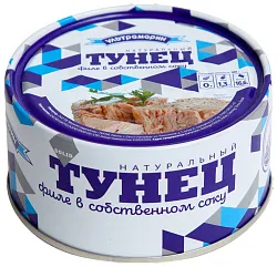 Тунец УЛЬТРАМАРИН Филе в с/с ж/б 185г