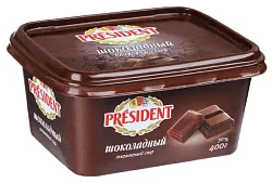 Сыр плавленый ПРЕЗИДЕНТ шоколадный бзмж 30% 400г