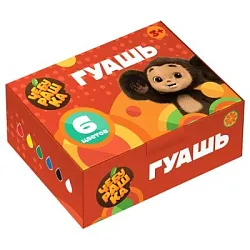 Гуашь МУЛЬТИ-ПУЛЬТИ Чебурашка 6цв