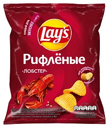 Чипсы ЛЕЙС рифленые лобстер 70г
