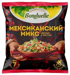 Овощи БОНДЮЭЛЬ Мексиканский микс с рисом с/м 400г