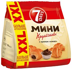 Круассаны мини 7 ДЭЙС какао 335г