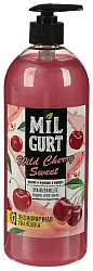 Жидкое крем-мыло МИЛГУРТ вишня и черешня в йогурте 860г