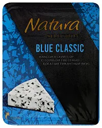 Сыр НАТУРА СЕЛЕКШН Блю классик с голубой плесенью бзмж 50% 100г