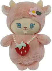 Игрушка мягкая ТАМ-ТАМ Овечка с клубничкой розовая арт.2304208005-2