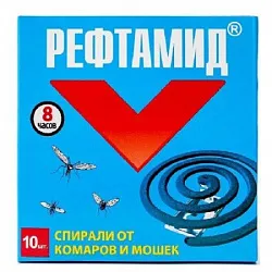 Спираль РЕФТАМИД от комаров 10шт
