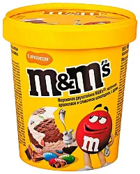 Мороженое М&М двухслойное с драже бзмж 295г