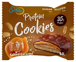 Печенье СОЛВИ Протеин Куки арахисовое с соленой карамелью 60г
