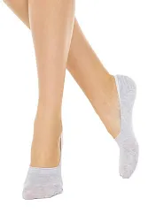 Подследники женские КОНТЕ Элегант Классик хлопковые светло-серые р.23-25 арт.16С-12СП