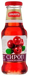 Сироп ПИКАНТА клюквенный ст\б 300г