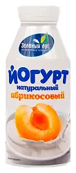 Йогурт ЗЕЛЕНЫЙ ЛУГ натуральный абрикос бзмж 2.5% 340г