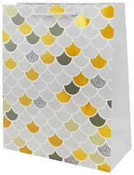 Пакет подарочный ТАМ-ТАМ Чешуя серый 26*12*32 см арт.E8390M