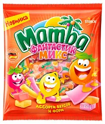 Жевательные конфеты МАМБА Фантастик микс 150г