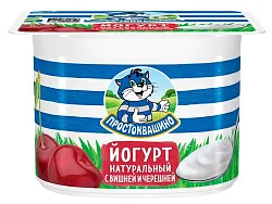 Йогурт ПРОСТОКВАШИНО вишня черешня бзмж 2.9% 110г