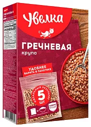Гречневая крупа УВЕЛЬСКИЕ КРУПЫ ядрица карт/уп 5*80г
